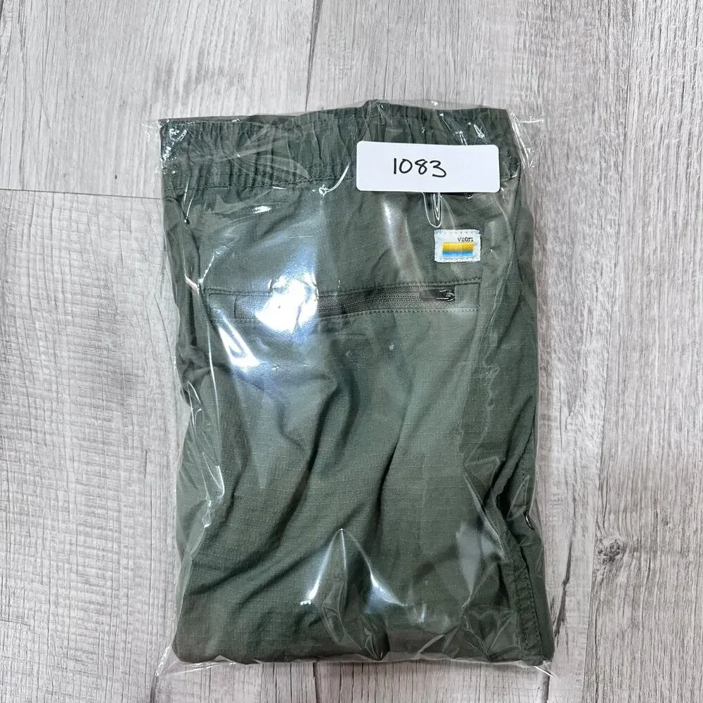 Vuori Womens Medium Ripstop Pants Green Organic Cotton Stretch - Picture 10 of 10